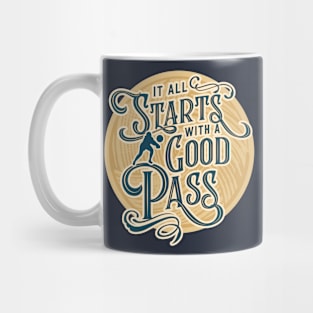 It All Starts with a Pass (Vintage Volleyball) Mug